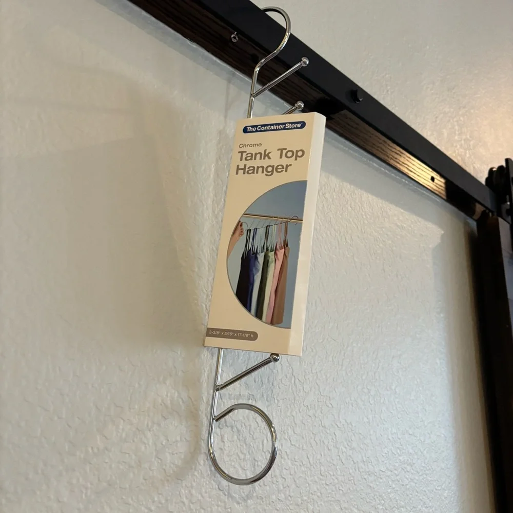 ❗️FINAL❗️NWT The Container Store Chrome Silver Multi-Tank Top Hanger